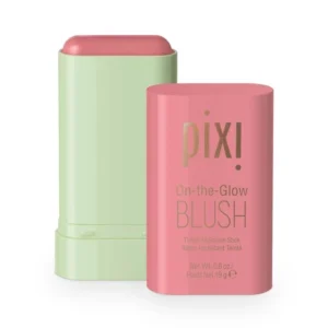 Pixi On-the-Glow Blush, Hydrating Tinted Moisture Blush Stick with Ginseng,